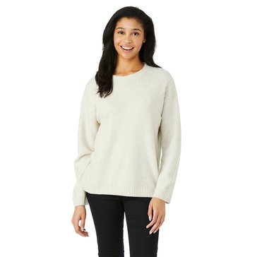 Bobeau Women's Heart Pearl Sweater