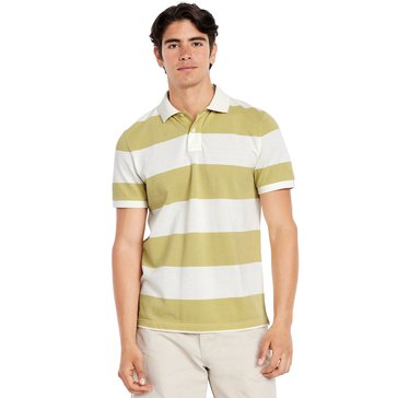 Old Navy Men's Short Sleeve Rugby Stripe Pique Polo 