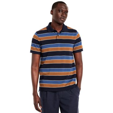 Old Navy Men's Short Sleeve Stripe Pique Polo 