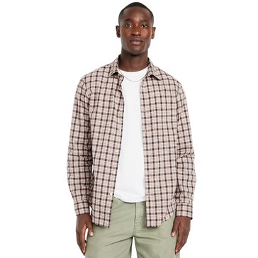 Old Navy Men's Long Sleeve Woven Plaid Shirt
