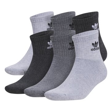 Adidas Men's Original Trefoil Quarter Crew Socks, 6-Pack