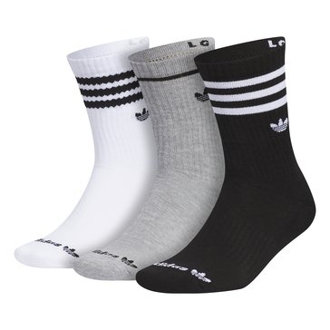 Adidas Men's Originals Roller 3.0 Crew Socks, 3-Pack
