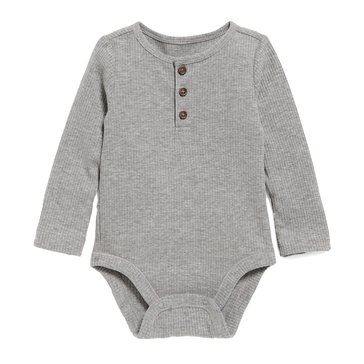 Old Navy Baby Boys' Long Sleeve Henley Ribbed Bodysuit