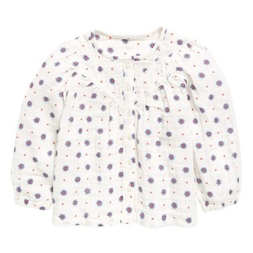 Old Navy Toddler Girls' Long Sleeve Crafted Lace Trim Top