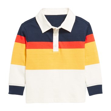 Old Navy Toddler Boys' Long Sleeve Oversized Rugby Top