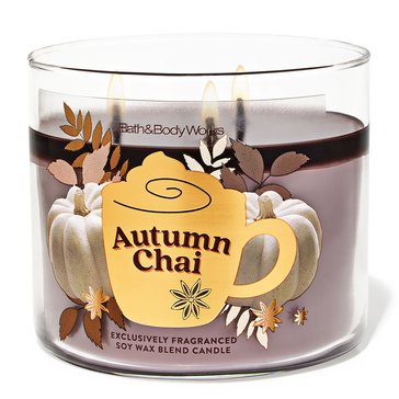 Bath & Body Works Autumn Chai 3-Wick Candle