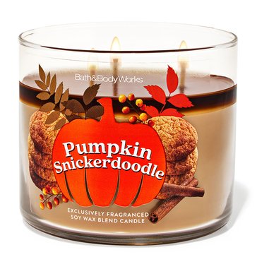 Bath & Body Works Pumpkin Snickerdoodle 3-Wick Candle