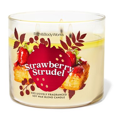 Bath & Body Works Strawberry Strudel 3-Wick Candle