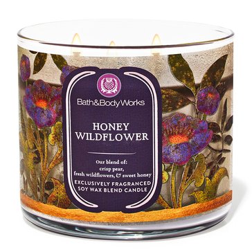 Bath & Body Works Honey Wildflower 3-Wick Candle