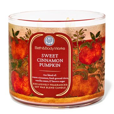 Bath & Body Works Sweet Cinnamon Pumpkin 3-Wick Candle