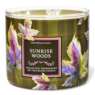 Bath & Body Works Sunrise Woods 3-Wick Candle