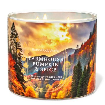 Bath & Body Works Pumpkin Spice, 3-Wick Candle