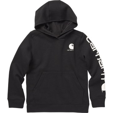 Carhartt Big Boys' Sleeve Logo Sleeve Pull Over Hoodie