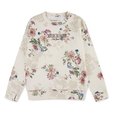 Abercrombie & Fitch Big Girls' Floral Crew