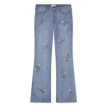 Abercrombie & Fitch Big Girls' High Rise Flare Floral Jeans