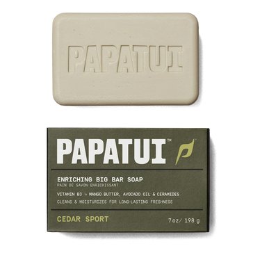 Papatui Cedar Sport Enriching Bar Soap