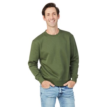 Eight Bells Men's Long Sleeve Sueded Crew Fleece