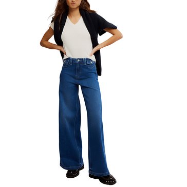 Free People Women's Kellee High Rise Palazzo Jeans