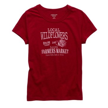 AE Women's Hey Baby Crew Neck Graphic Tee