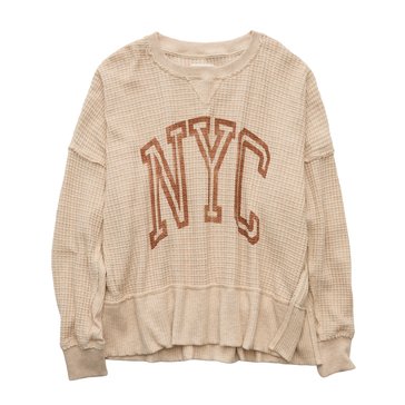 AE Women's Waffle Big Hug SweatShirt