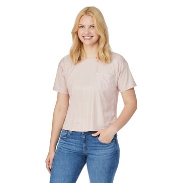 Yarn & Sea Women's Short Sleeve Micro Rib Pocket Tee