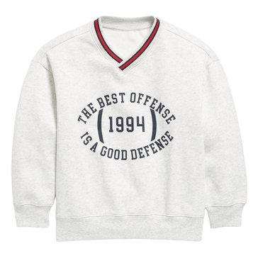Old Navy Big Boys' Tipped V Popover Fleece Top