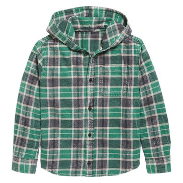 Old Navy Big Boys' Hooded Flannel Shirt
