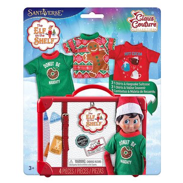 The Elf on the Shelf Claus Couture Collection Festive Fun T-Shirt Set