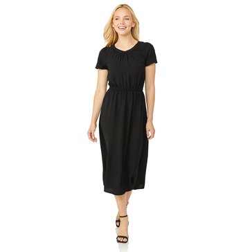 Yarn & Sea Women's Short Sleeve Air Flow Midi Dress