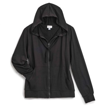 Yarn & Sea Women's Butter Knit Hoodie Zip Up (Plus Size)