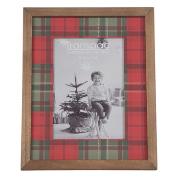 Transpac Plaid Holiday Frame