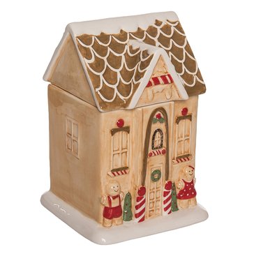 Transpac Gingerbread House Cookie Jar
