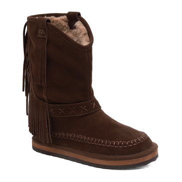 Free People Women's Faye Fringe Pull on Boot