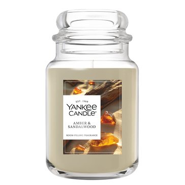 Yankee Candle Amber and Sandalwood Apothecary Jar