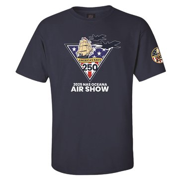 Navy Pride 2025 Nas Oceana Air Show Logo Tee