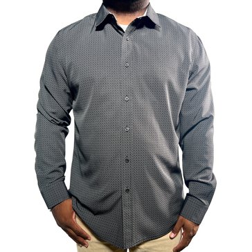 Thomas Sterling Men's Long Sleeve Print Button Up Shirt