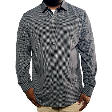 Thomas Sterling Men's Long Sleeve Chess Printed Button Up Shirt