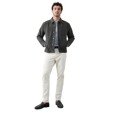 Banana Republic Men's Vegan Leather Trucker Jacket
