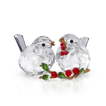 Swarovksi Idyllia Bird Couple and Berries Figurine