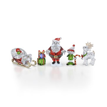Swarovski Holiday Cheers Santa Story Set