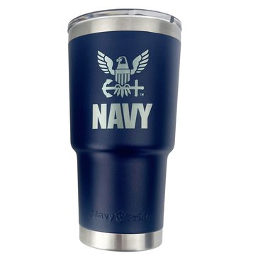 Navy Pride USN Eagle Silver Etch Stainless Tumbler, 20oz