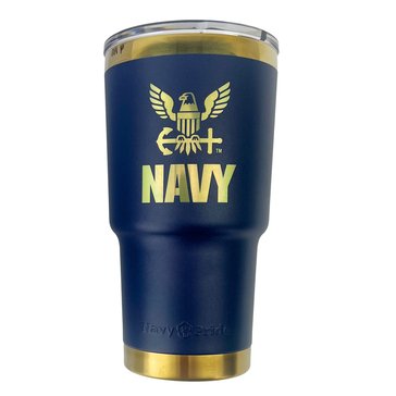 Navy Pride USN Eagle Gold Etch Stainless Tumbler, 20oz