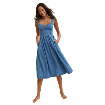 Aerie Women's Woven Corset Maxi Dress
