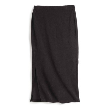 Yarn & Sea Women's Corduroy Rib Ankle Length Skirt