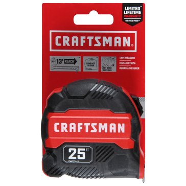 Craftsman 25-Foot Compact Easy Grip Tape Measure