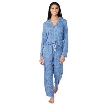 Martha Stewart Women's Notched Collar Sleep Set