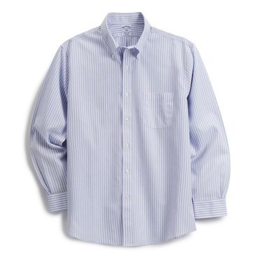 Brooks Brothers Men's Long Sleeve Broadcloth Regular Fit Dress Shirt