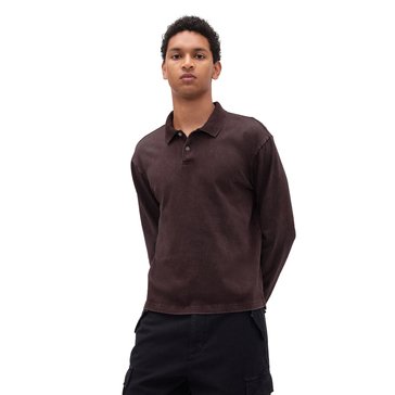 Gap Men's Heavy Weight Relaxed Long Sleeve Polo