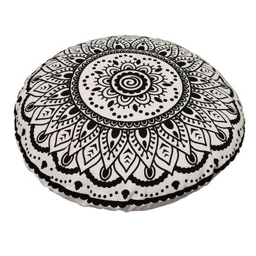 Youngs Inc Round Mandala Boho Pillow