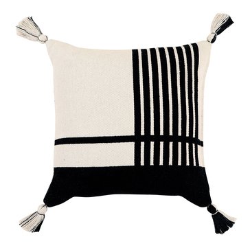 Youngs Inc Geometric Pattern Cotton Pillow
